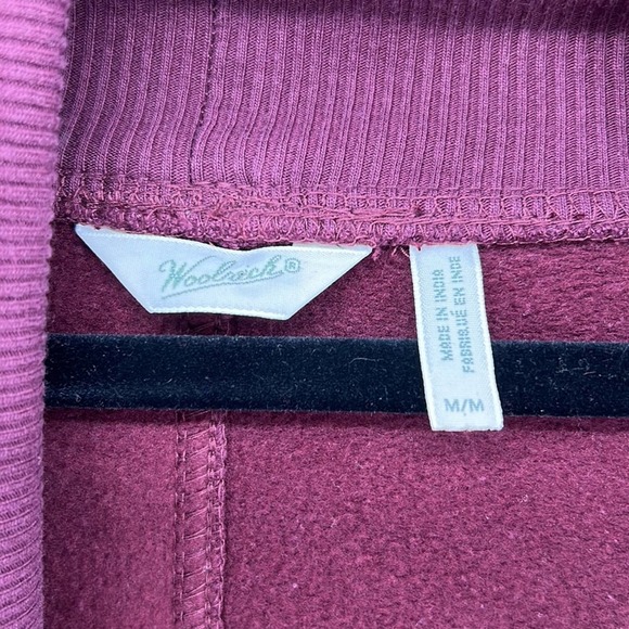 Woolrich Slouchy Oversized Sweatshirt Cardigan - Fig - Medium - Picture 4 of 7